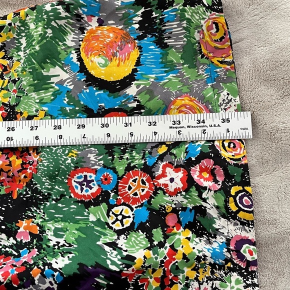 See by Chloe Multi Floral 100% Silk Dress Flutter Sleeve Vibrant Cottagecore US8 - Picture 14 of 14